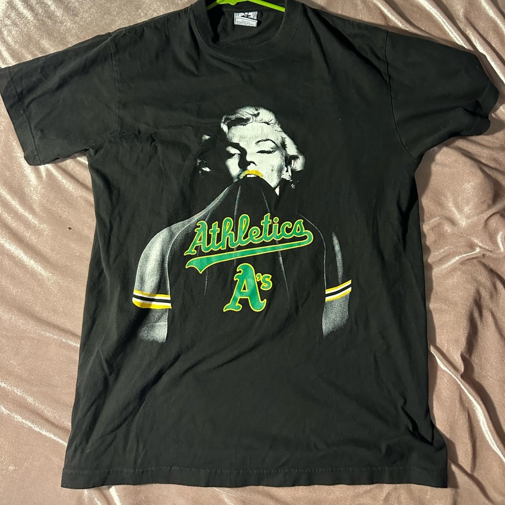 Vintage * Oakland Athletics / Marlyn Monroe Heavyweight T